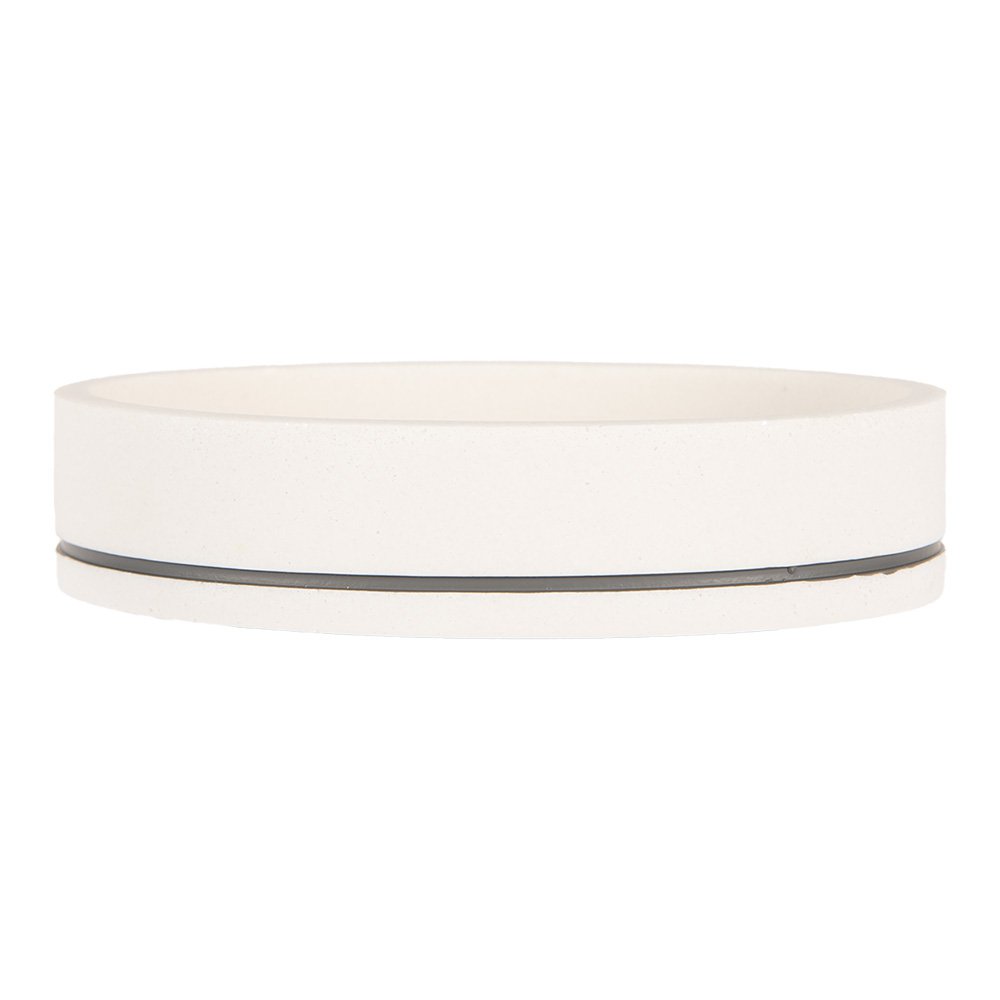 Soap Dish 14x10x3 cm White Plastic