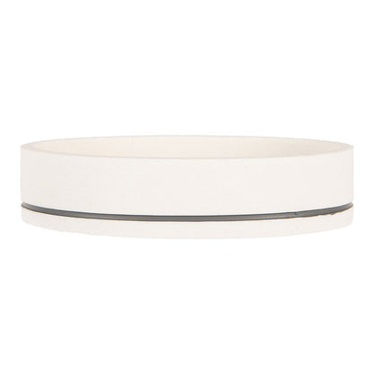 Soap Dish 14x10x3 cm White Plastic