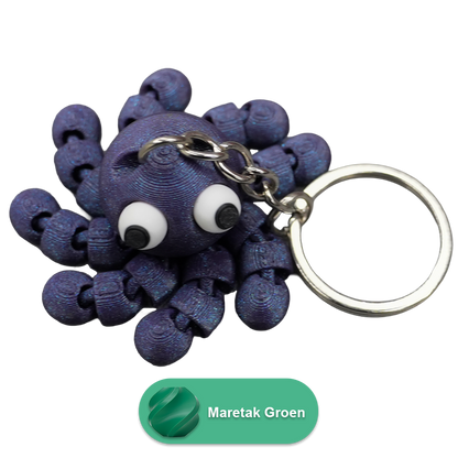 Sleutelhanger octopus PLA beweegbaar
