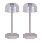 LED tafellamp Gomba 2 stuks wit 18,5 cm