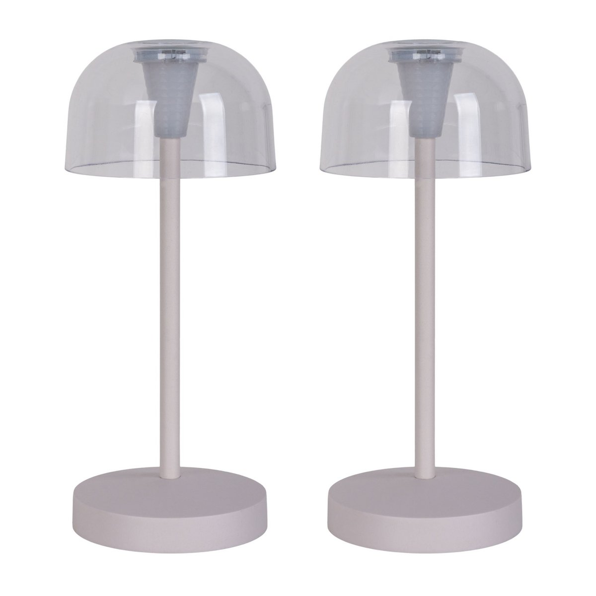 LED tafellamp Gomba 2 stuks wit 18,5 cm