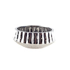 Shiny silver decorative cut 20x20x8cm