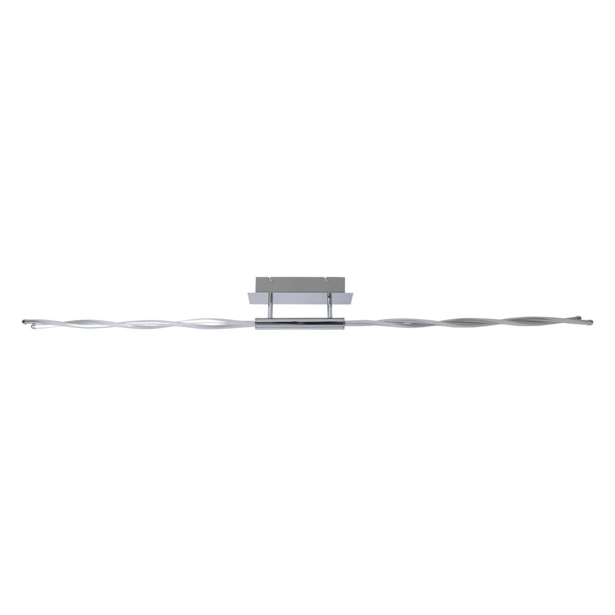 Plafondlamp LED Twist kristallen glas chroom