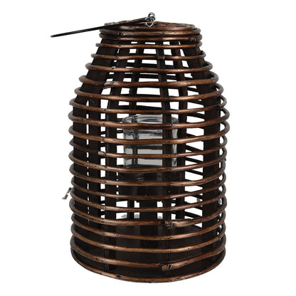 Windlicht 22x32 cm bruin wilgenhout