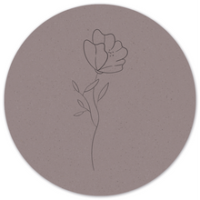 Wall circle minimal flower