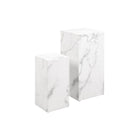 Set of 2 white side tables
