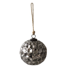 Kerstbal Ø 15 cm zwart glas