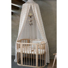 Baldakijn mousseline Boho Flowers wieg kinderbed