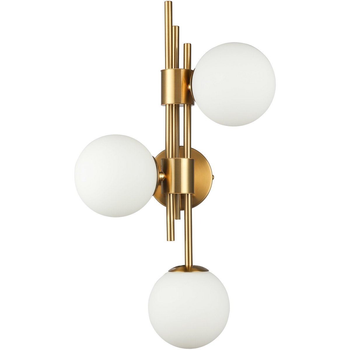 Ann Wall Lamp White Gold Warm Lighting With Brass