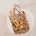 Boodschappentas raffia 42x34 cm handgeweven