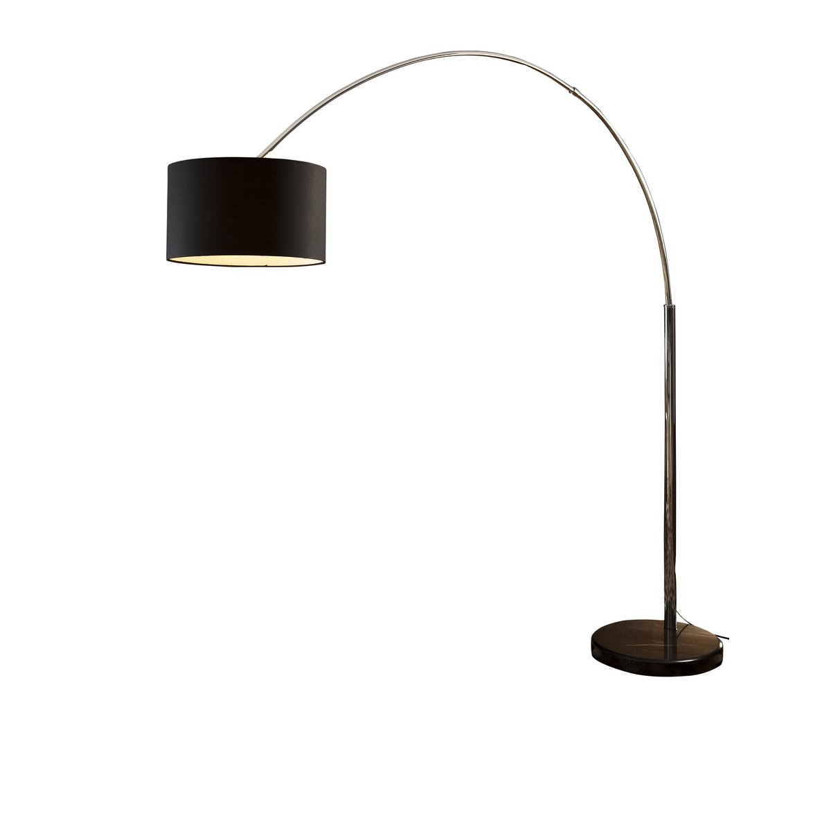 Booglamp 210 cm zwart marmer