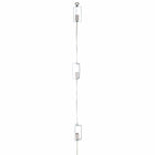Hanglamp 3 metalen kappen verchroomd