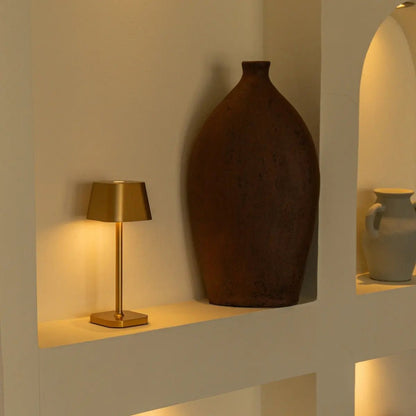 Tafellamp goud draadloos dimbaar 30 cm