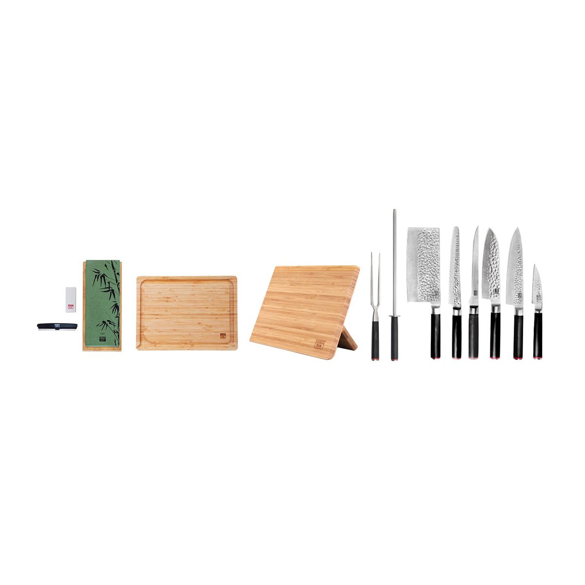 Knife and Kitchen Accessory Set - The Complete Deluxe Edition (C): 6 Knives + 5 Accessories