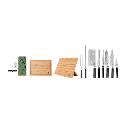 Knife and Kitchen Accessory Set - The Complete Deluxe Edition (C): 6 Knives + 5 Accessories