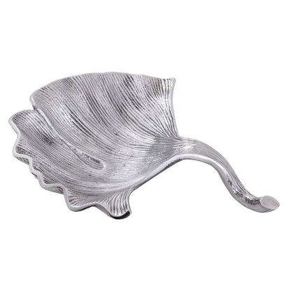 Decoratieve Ginkgo Bladschaal Aluminium 12 Delig Groot