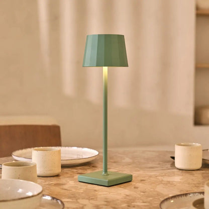 Tafellamp oplaadbaar salie groen 38 cm