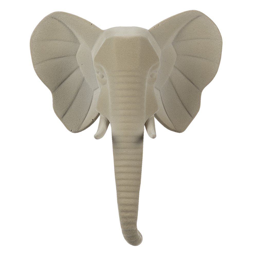 Wall Decoration Beige, Plastic 17x8x21 cm