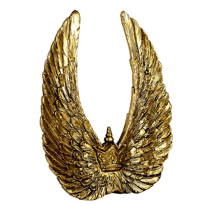 Vleugelbeeld 22x4x28 cm goud kunststof