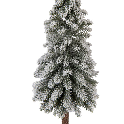 Mini Artificial Christmas Tree Ø 10x48 cm Green Wood