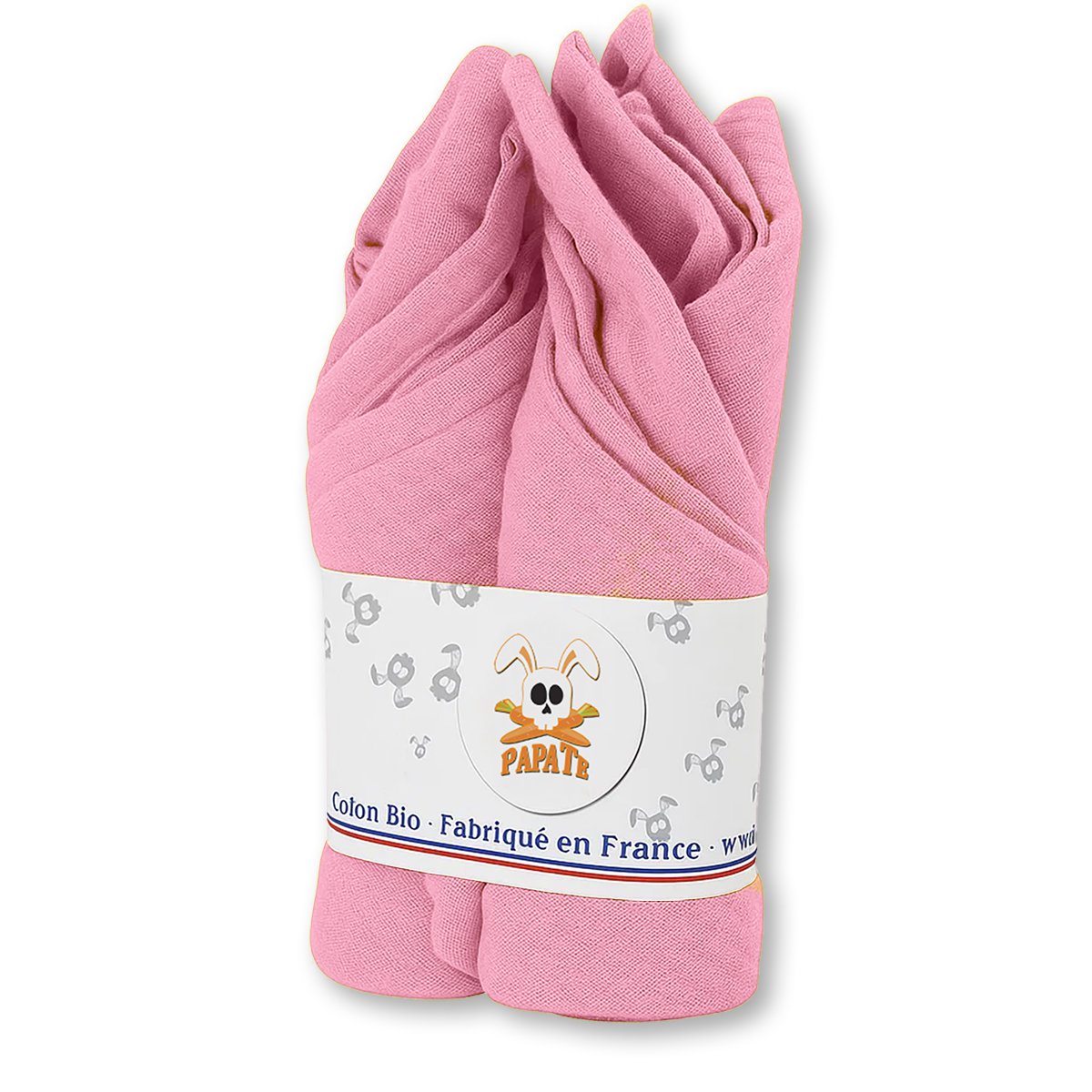 Organic Cotton Swaddling Cloths Pink