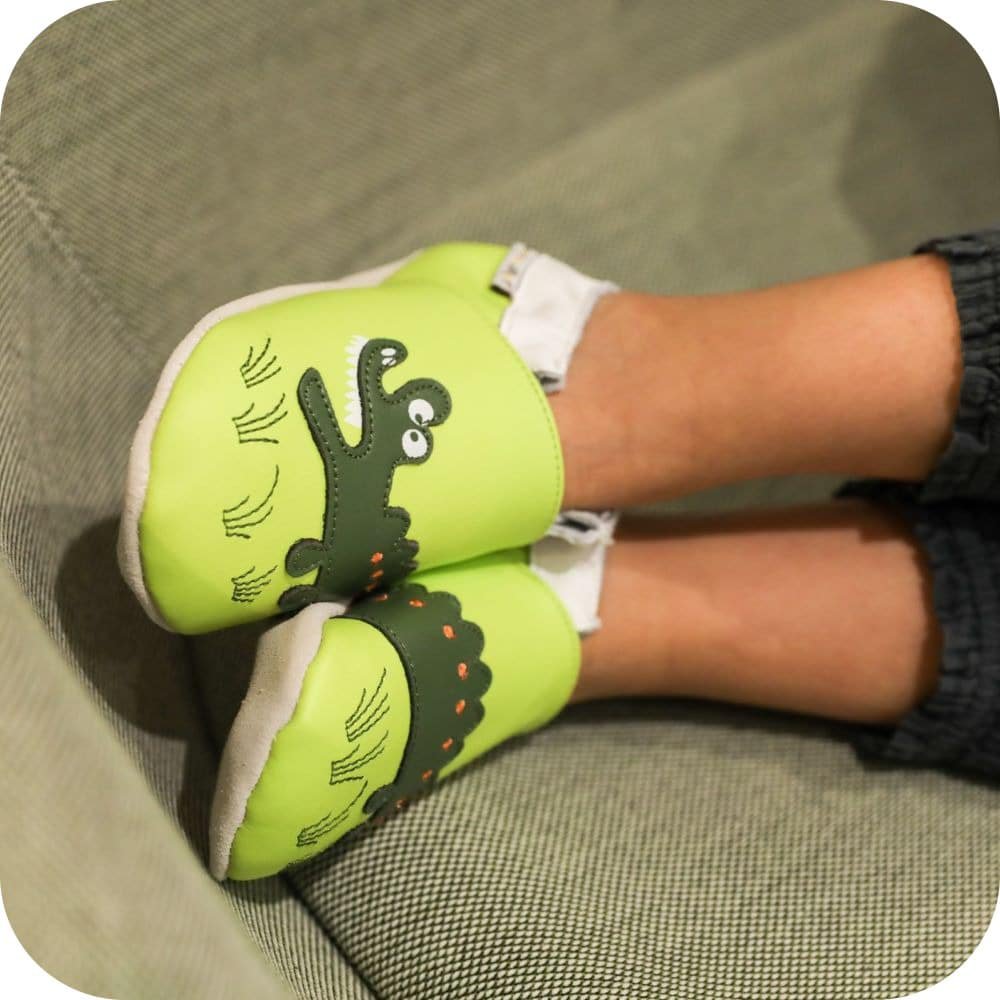 Babyslofjes leer suède zool 0-4 jaar