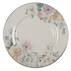 Dinerbord Ø 26 cm beige roze bloemen porselein