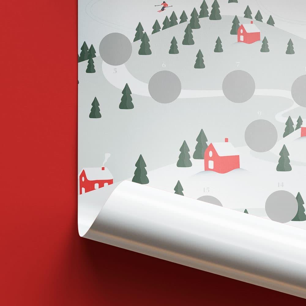 Adventskalender Family Scratch Frans 50x70 cm