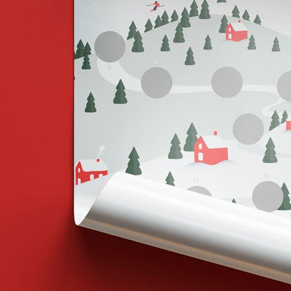 Adventskalender Family Scratch Frans 50x70 cm
