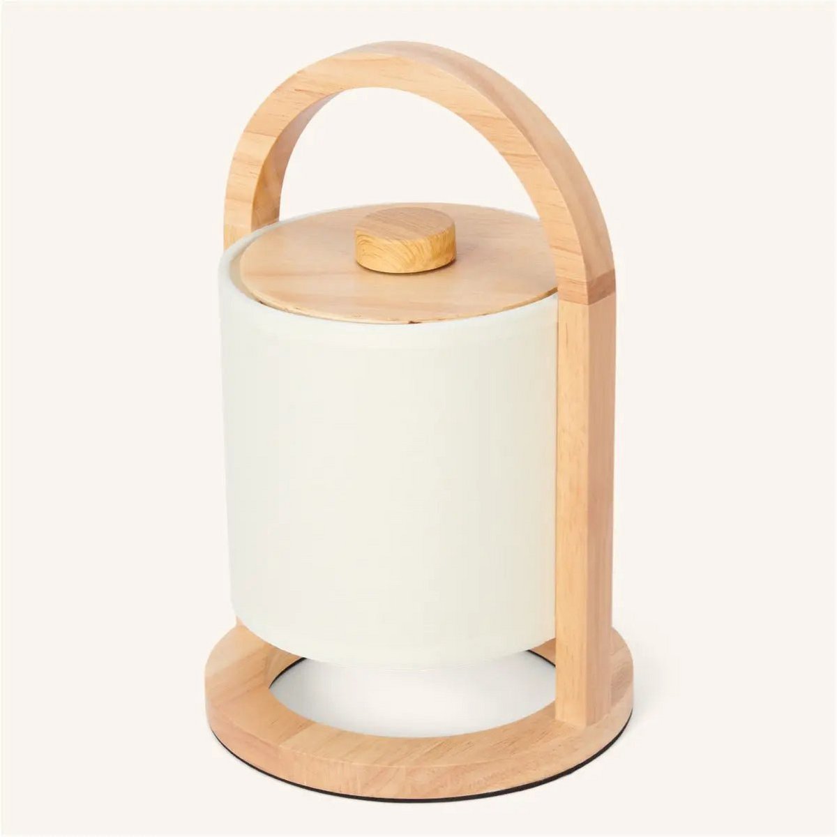 Houten tafellamp Ø18x27 cm oplaadbaar dimbaar
