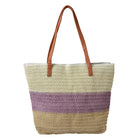 Strandtas 46x30 cm paars synthetisch