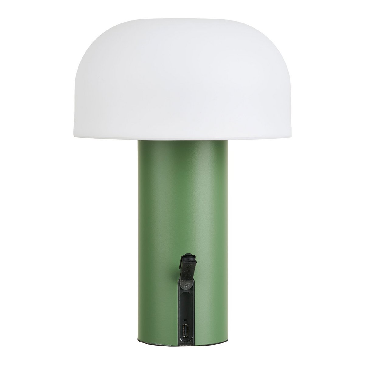 LED lamp oplaadbaar wit groen 15x22x15 cm staal