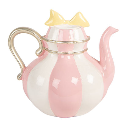 Candle Holder Teapot 13x10x11 cm Pink Plastic