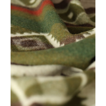 Wollen beddeken 200x220 cm groen
