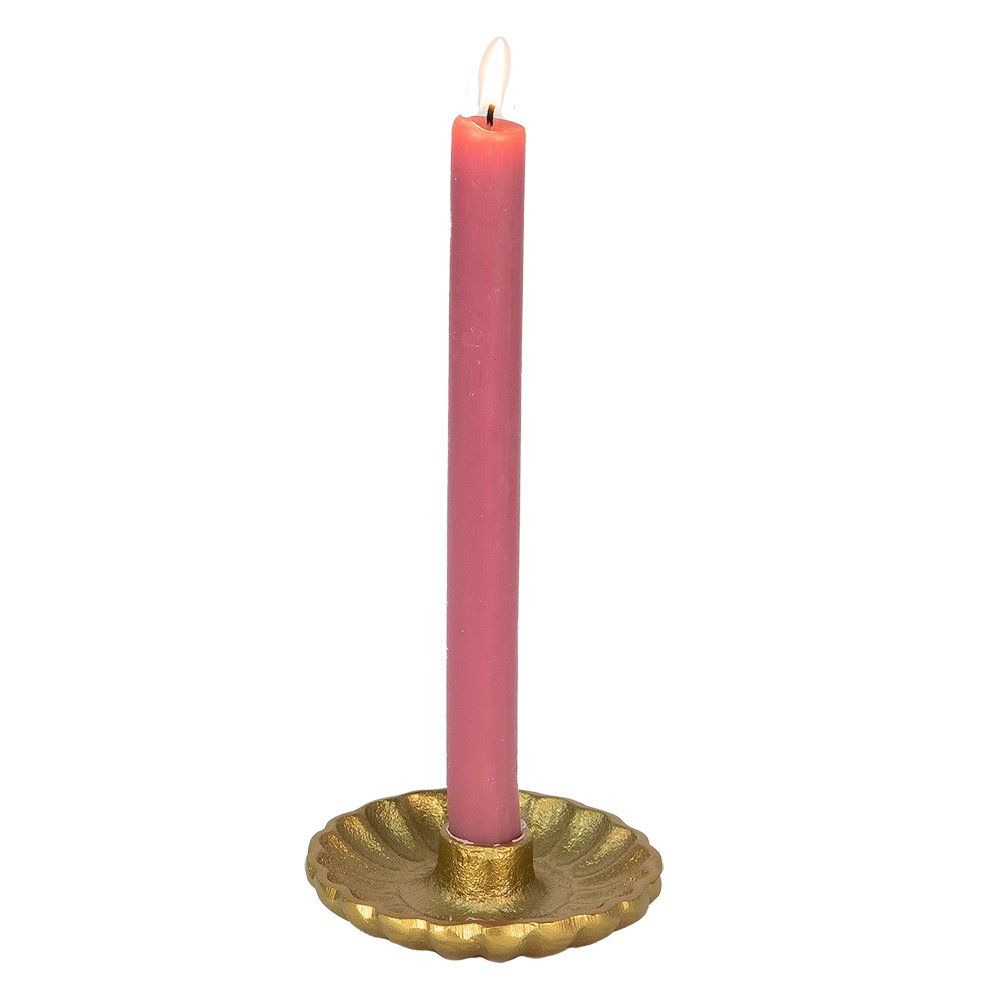 Kandelaar Ø 11 cm goudkleurig aluminium