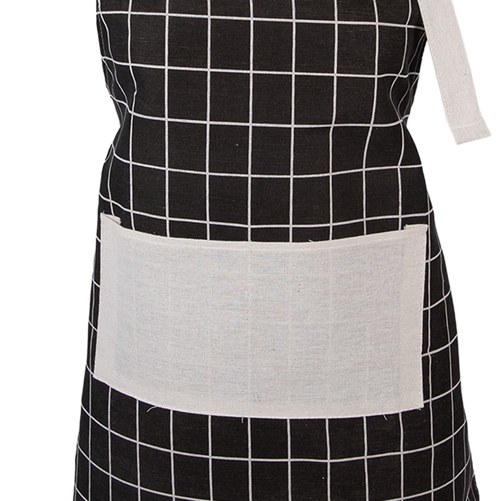 Kitchen Apron 69x68 cm Black Polyester