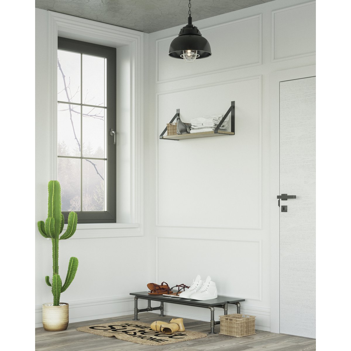 Plankendrager Wagon-38 staal zwart 2 stuks