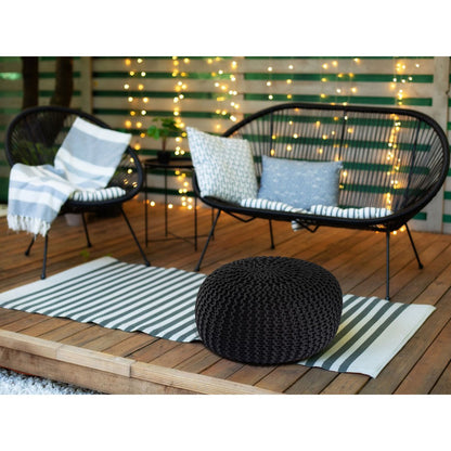 Pouf Ø45x30 cm gerecycled plastic