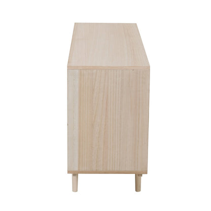 Dressoir 100x36x65 cm rotan MDF Paulownia