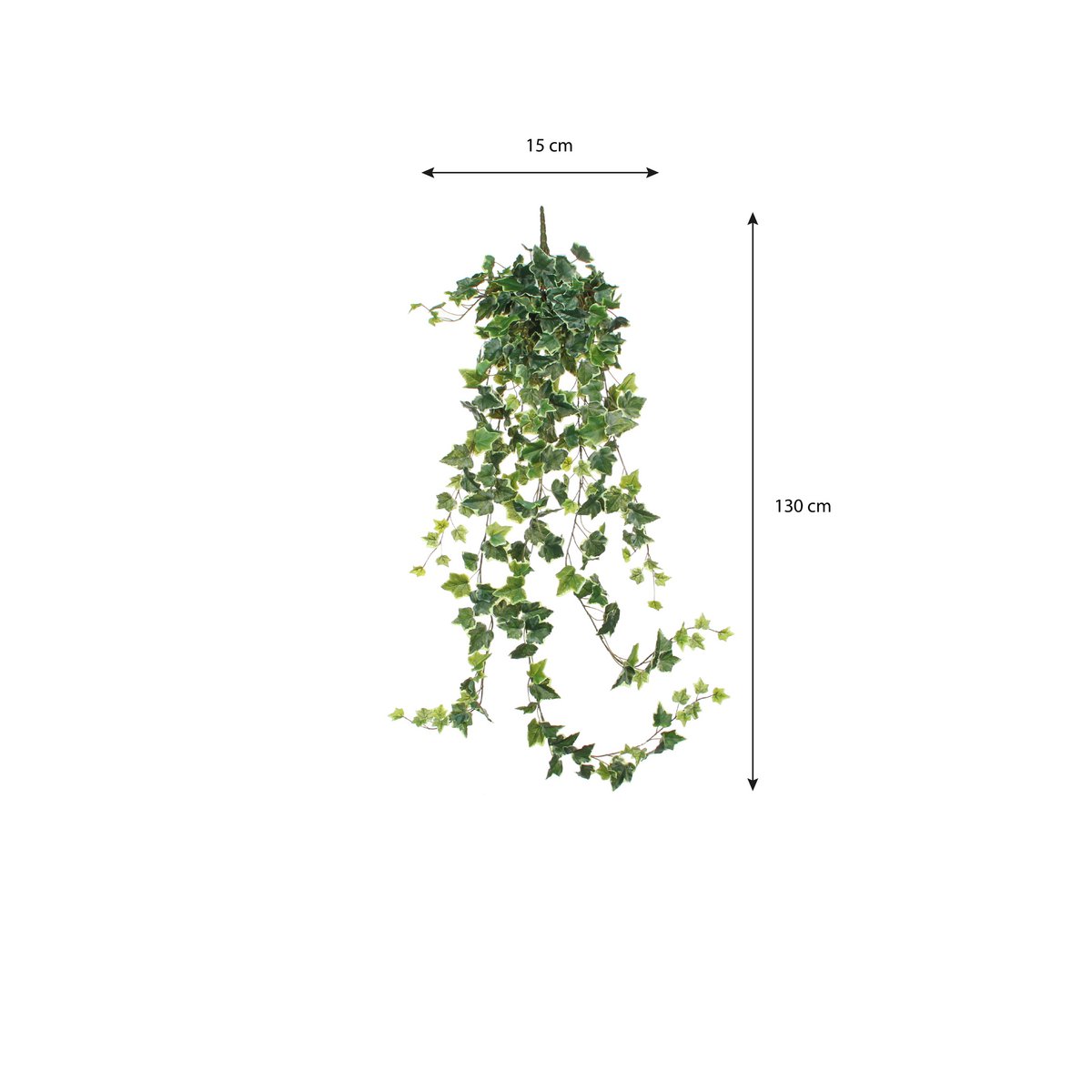 Kunst hangplant Ivy groen 130 cm