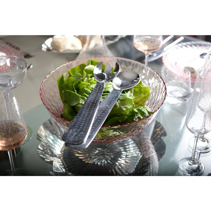 Saladekapje 35 cm roestvrij staal zilver
