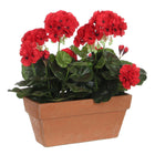 Kunstplant Geranium balkonbak L29xB13xH40 cm rood