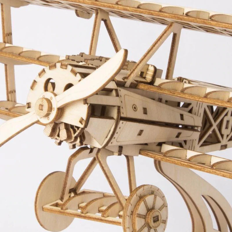 Robotime, 3D Wooden Puzzle Airplane, TG301, 21x17.6x12cm