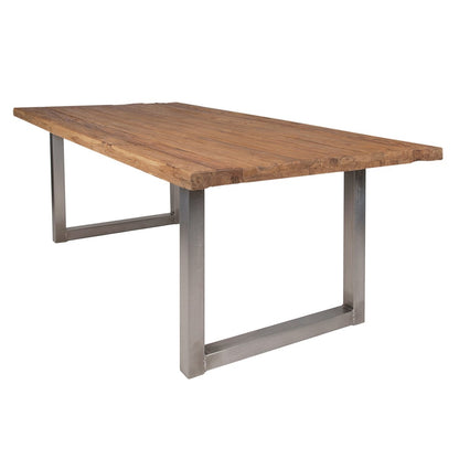 Table 180x100 cm, recycled natural teak wood