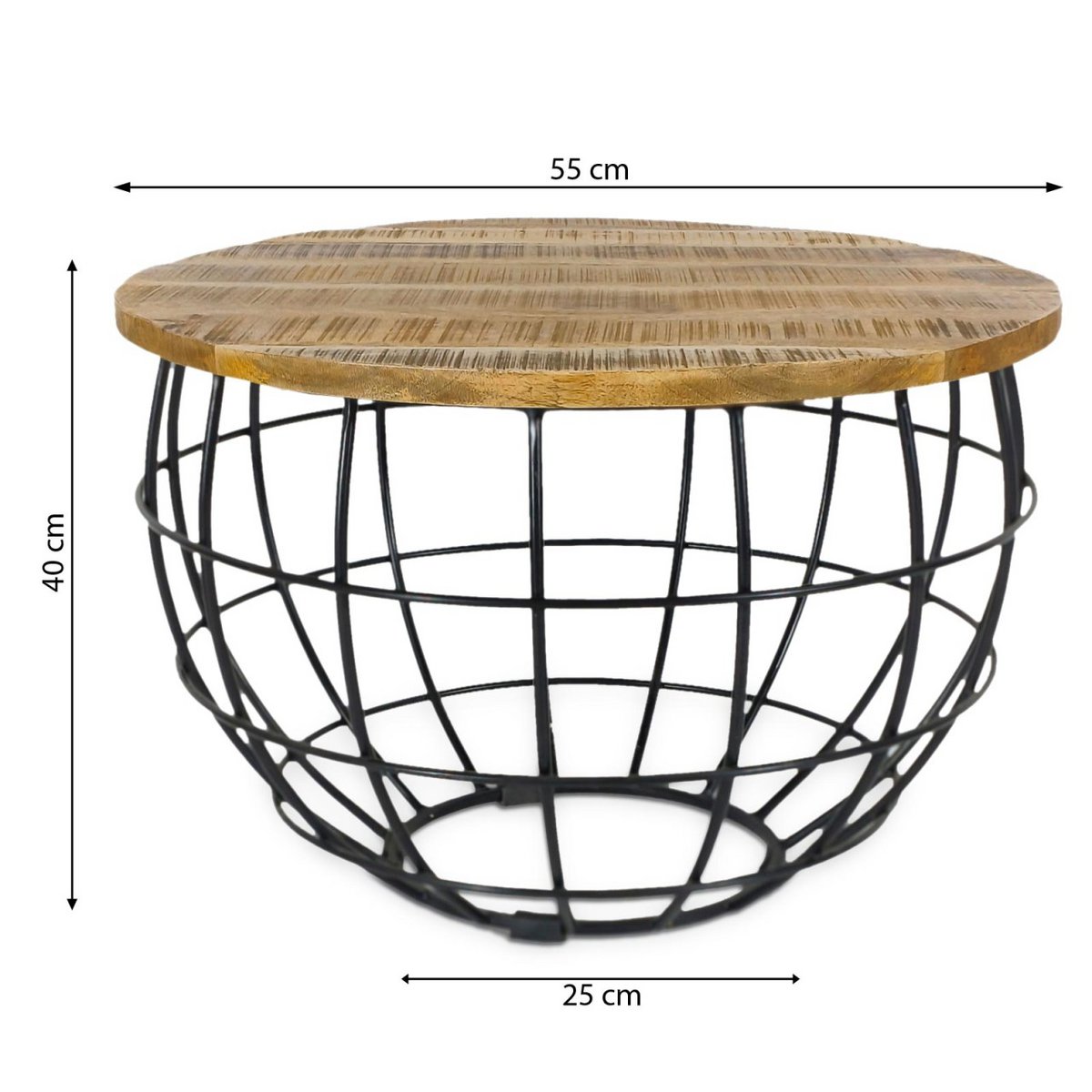 Duurzame Bijzettafel Ronde Lexington Metalen Frame Stijlvol