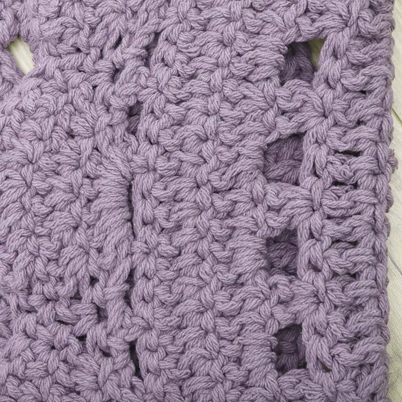 ALMA PURPLE Crocheted Children's Rug