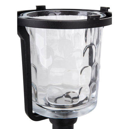 Decoratieve aardespit 54,7 cm metaal glas zwart