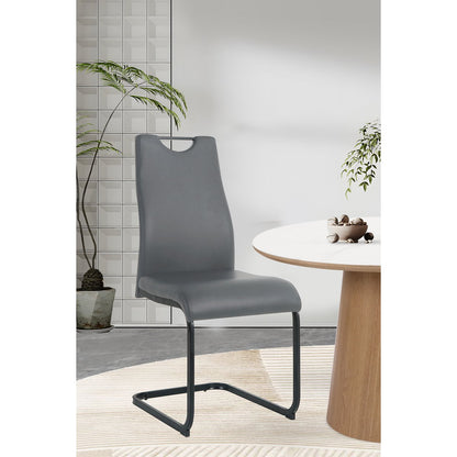 Sledestoelen set van 2 zwart metaal