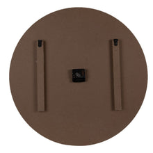 Wandklok Ø 60 cm MDF wereldkaart wit bruin