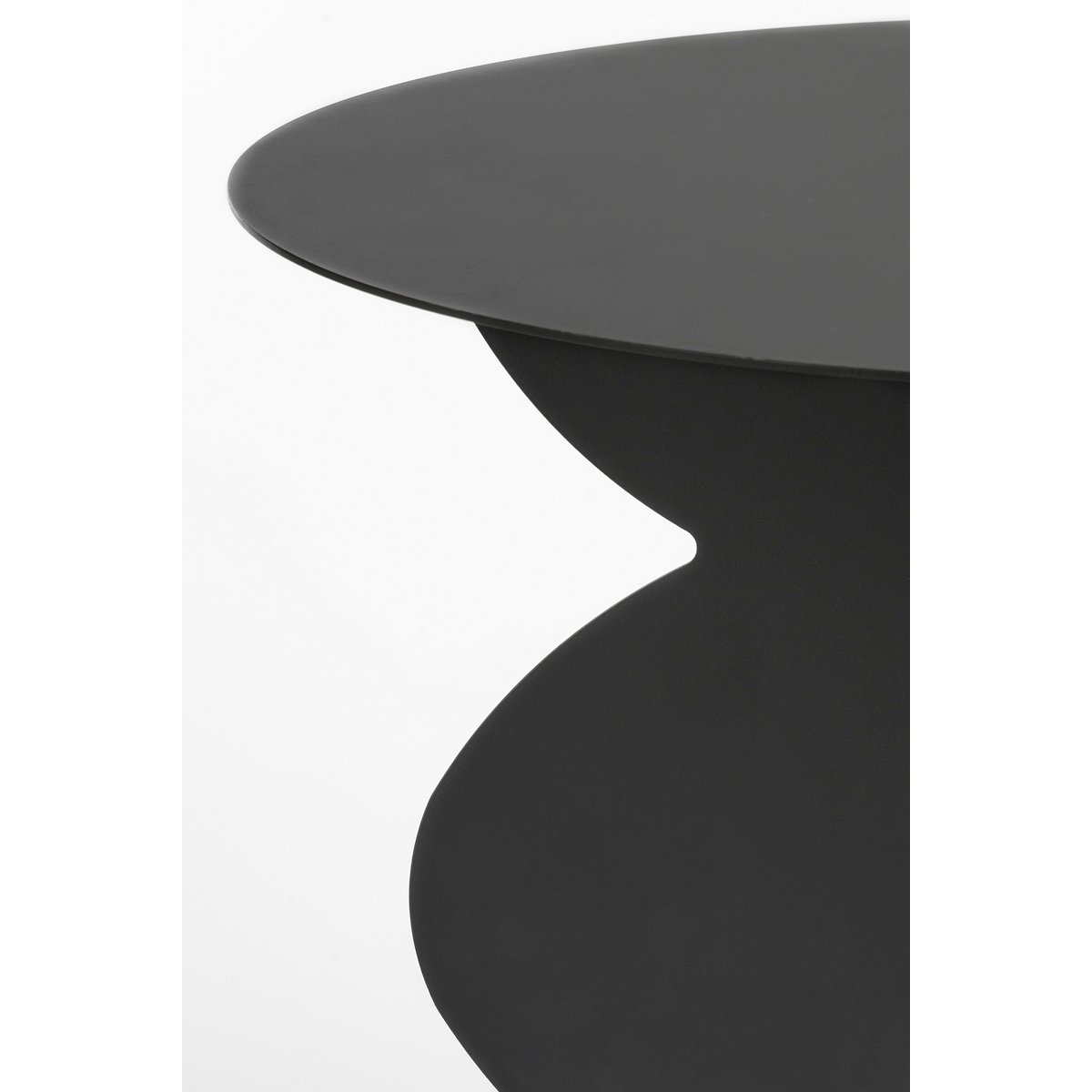 Bijzettafel 45x40 cm ijzer zwart